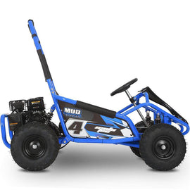 Ships in 2026 - MotoTec Mud Monster Kids Gas Powered 4-stroke 98cc Go Kart - full suspension