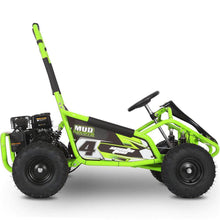 Ships in 2026 - MotoTec Mud Monster Kids Gas Powered 4-stroke 98cc Go Kart - full suspension
