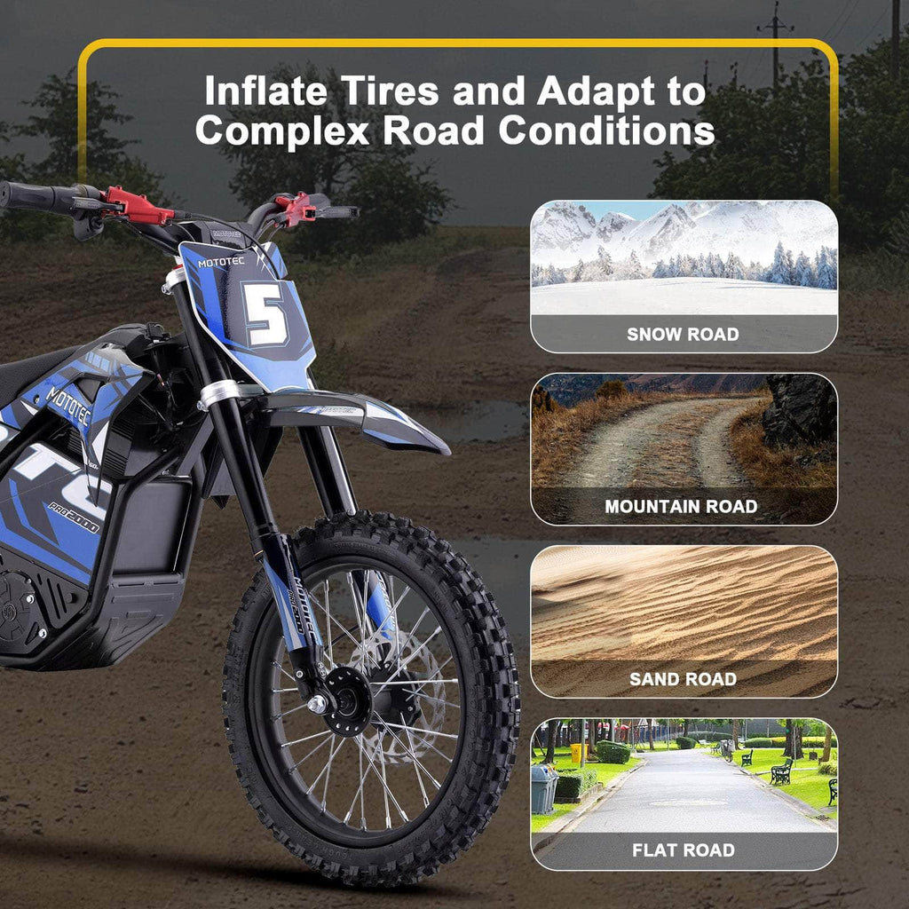 Mototec 60V Pro Electric Dirt Bike 2000W Lithium (HP115E)- 100% Financing Available!