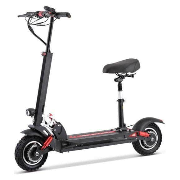 MotoTec Thor 60v 2400w Lithium Electric Scooter Black - dual hub motors, dual suspension, cruise control, 9 adjustable speeds