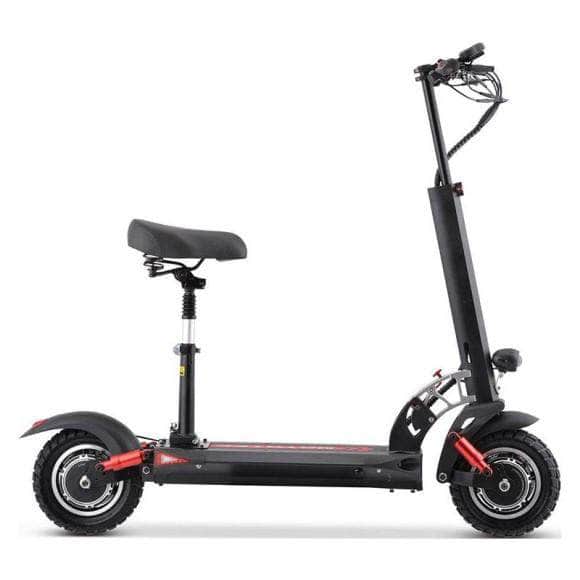 MotoTec Thor 60v 2400w Lithium Electric Scooter Black - dual hub motors, dual suspension, cruise control, 9 adjustable speeds