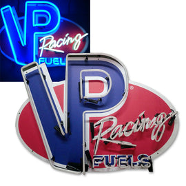 Official VP Racing Fuels Light-Up Neon Sign – High-Visibility Racing Logo Display for Automotive Shops and Man Caves