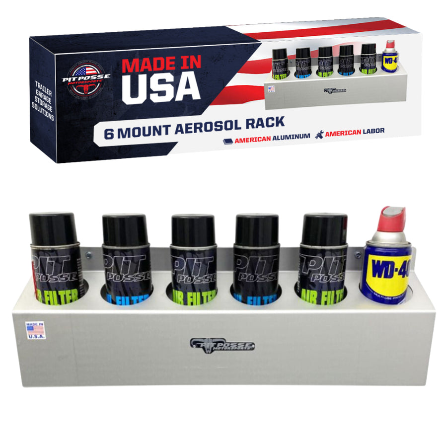 Pit Posse 6 Mount Aerosol Rack product image