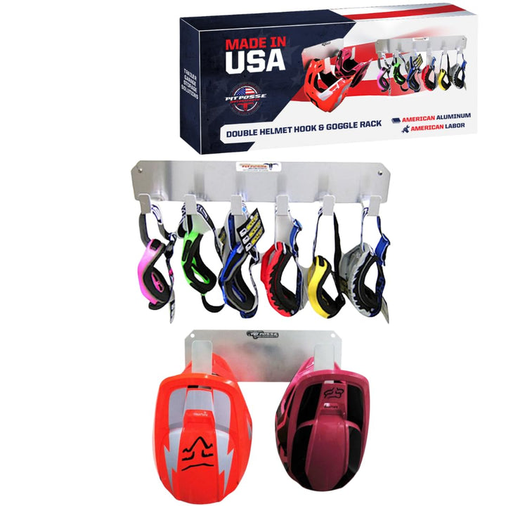 Pit Posse Double Helmet Hook and Goggle Rack Kit product image