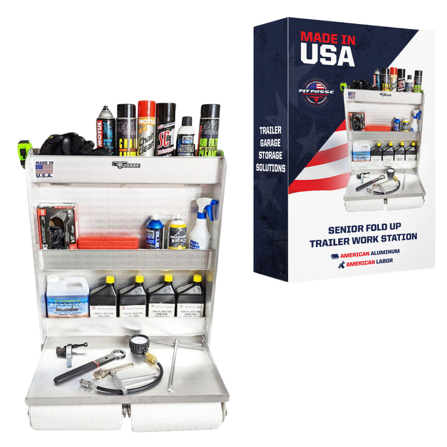 Pit Posse Aluminum Senior Fold Up Trailer Work Station product image