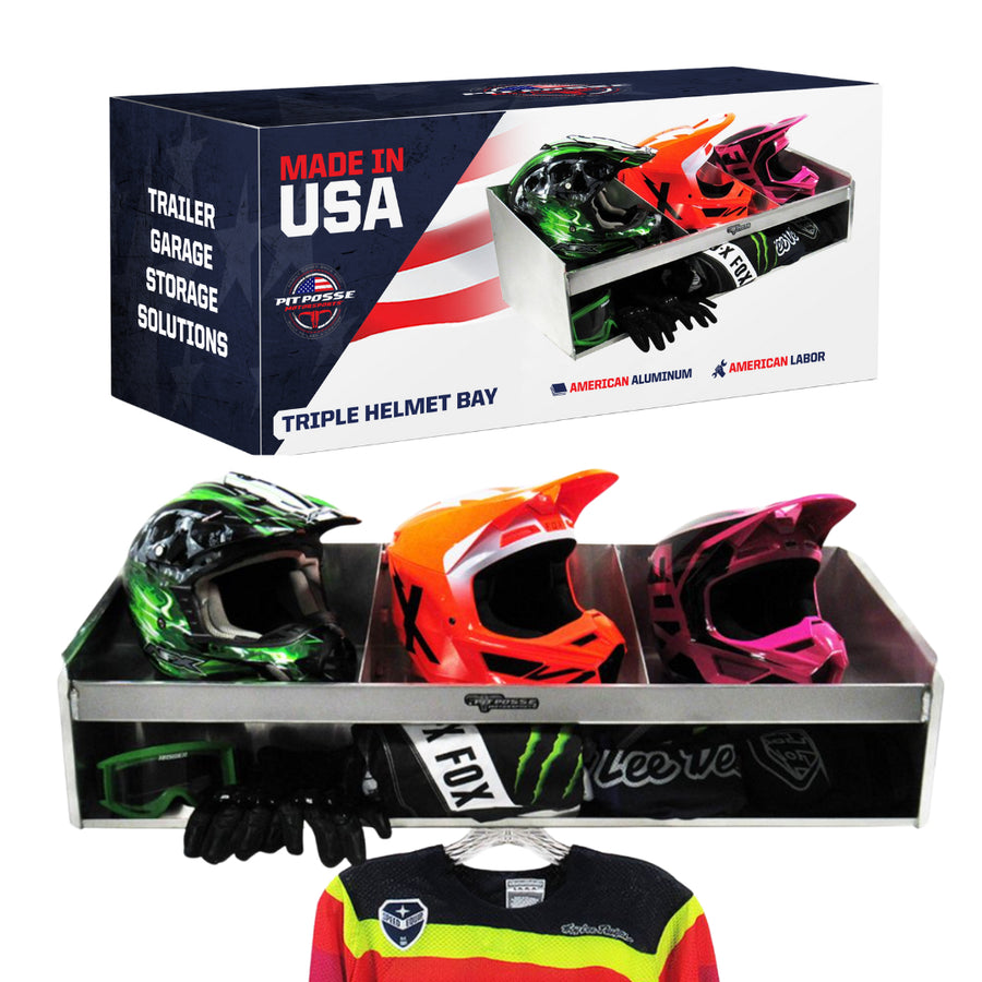 Pit Posse Helmet Bay Triple Mount product image