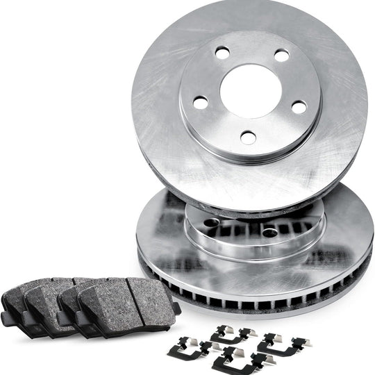 R1 Concepts rear brake kit with rotors and ceramic pads for Jeep Cherokee 2014-2021