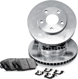 R1 Concepts rear brake kit with rotors and ceramic pads for Jeep Cherokee 2014-2021