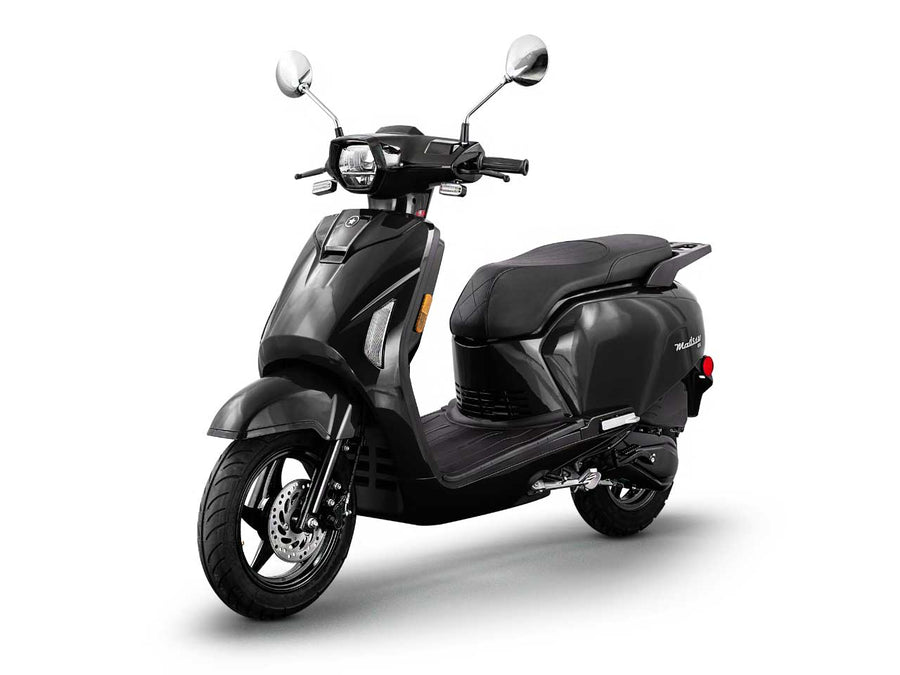 Scootstar Modstar 150 black scooter studio shot 150cc commuter scooter