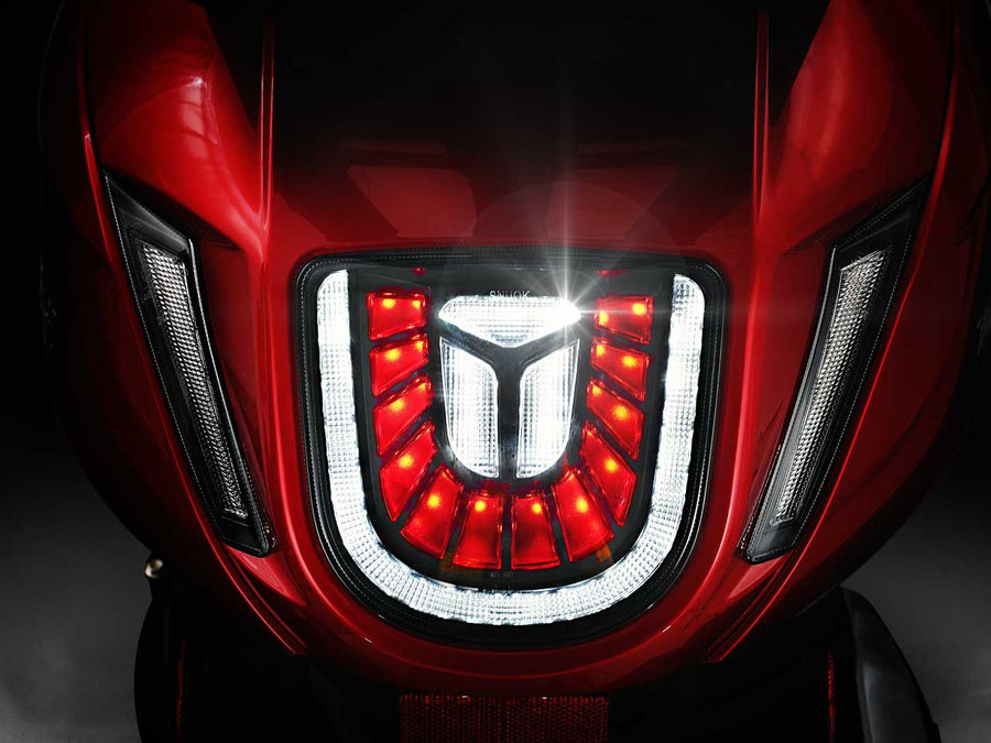 Scootstar Modstar 150 LED headlight bright front lighting commuter scooter