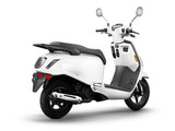 Scootstar Modstar 150 white scooter angled view stylish commuter scooter