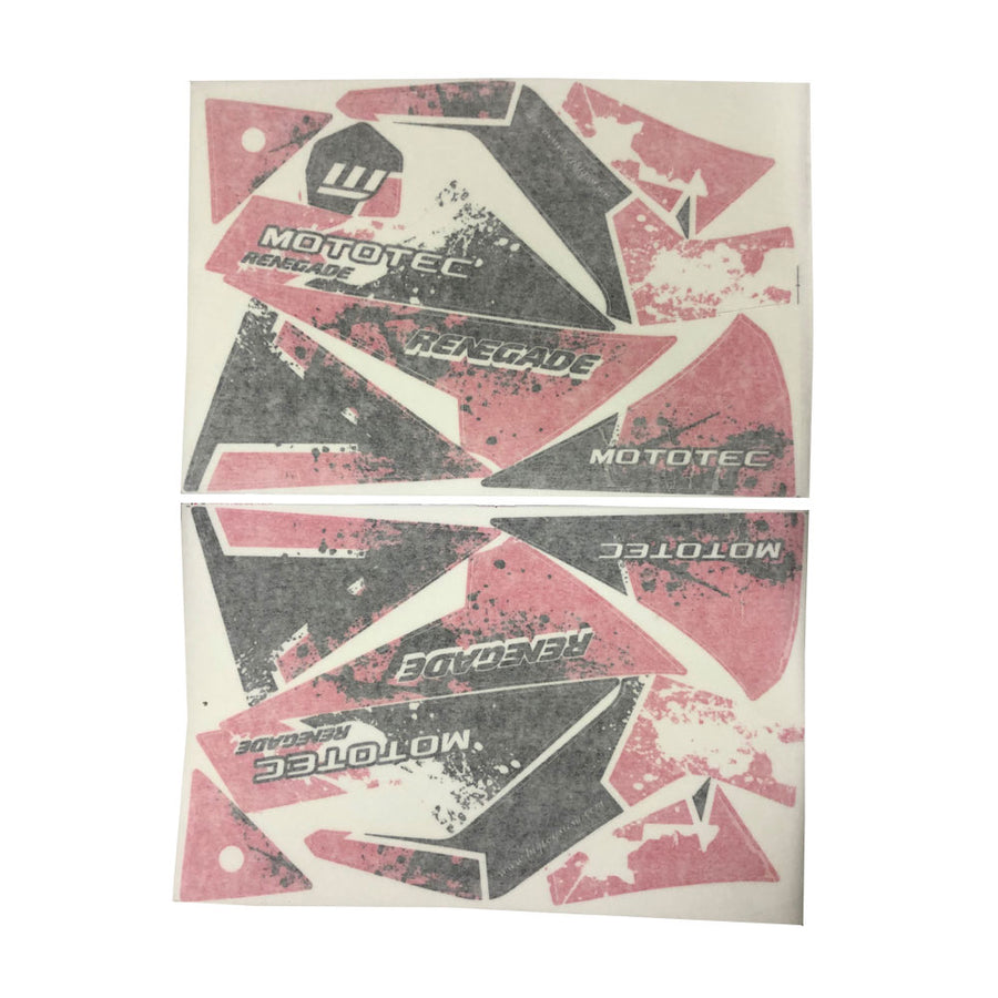 MotoTec Renegade Sticker Kit Pink - view 2