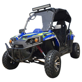TrailMaster Challenger 200EX EFI UTV Deluxe, Windshield, Push Bar, Chrome Rims, Light bar included
