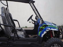 Load image into Gallery viewer, TrailMaster Challenger 4-300X EFI UTV Chrome Rims, Bimini Top, Full roll Cage, Light Bar, Brush Guard. Independent Rear