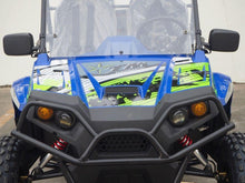 Load image into Gallery viewer, TrailMaster Challenger 4-300X EFI UTV Chrome Rims, Bimini Top, Full roll Cage, Light Bar, Brush Guard. Independent Rear