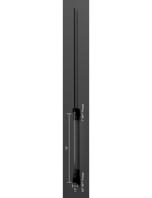 Side profile of TUFF JUG Auto Stop fast-fill fuel spout compatible with TUFF JUG utility containers