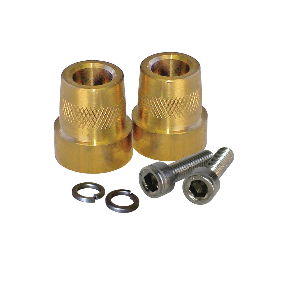 XS Power 586 tall brass post adaptors with M6 hardware for AGM battery terminals