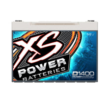 Front angle view of XS Power D1400 14 volt AGM Group 34 performance battery