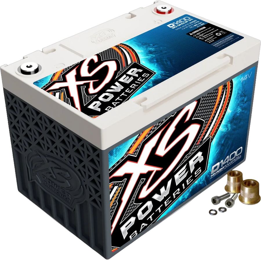 XS Power D1400 14V AGM Group 34 battery for high performance vehicles and car audio systems