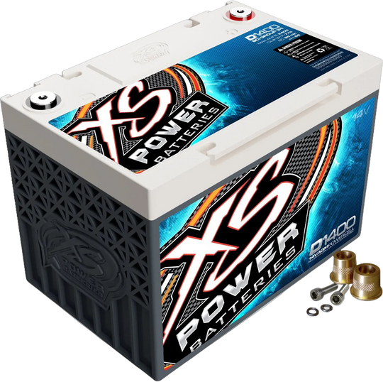 XS Power D1400 14V AGM Group 34 battery for high performance vehicles and car audio systems