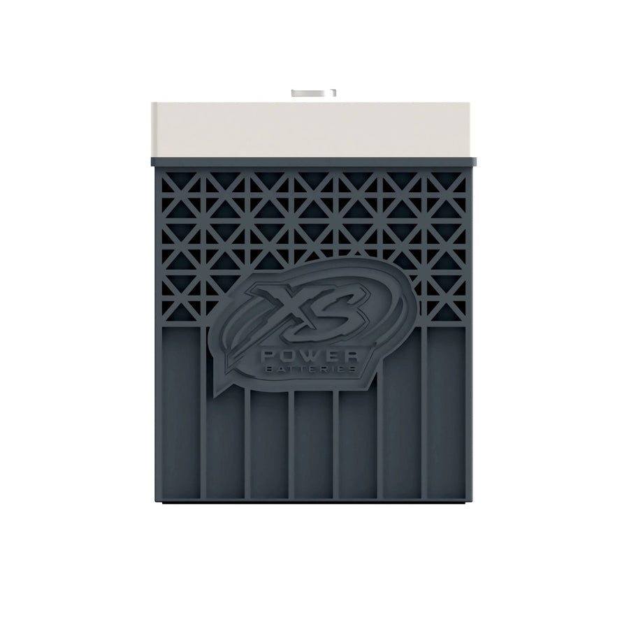 XS Power D16-31 AGM battery terminal and side profile for race car electrical systems
