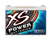 Front angle view of XS Power D1600 16 volt AGM racing battery with Group 34 case