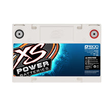 Side label view of XS Power D1600 Group 34 16V AGM racing battery