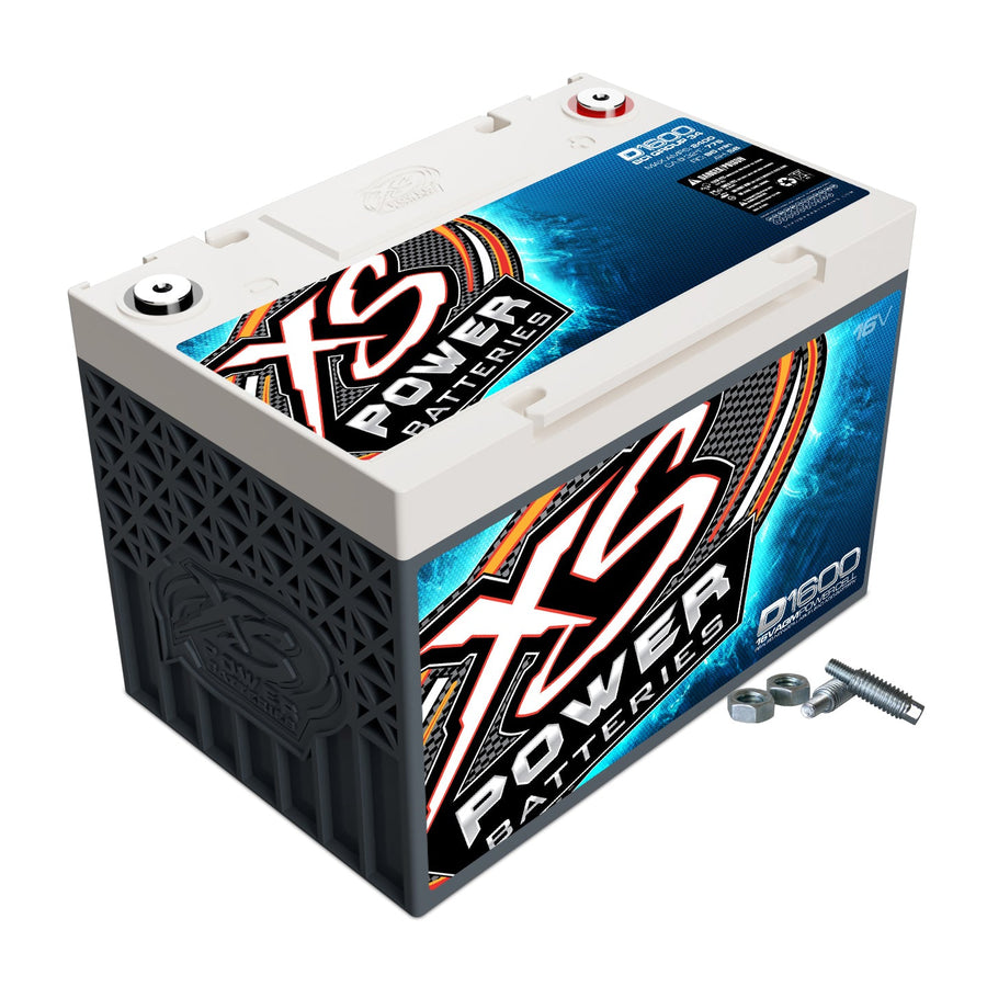 XS Power D1600 16V AGM Group 34 racing battery for drag racing and high compression engines