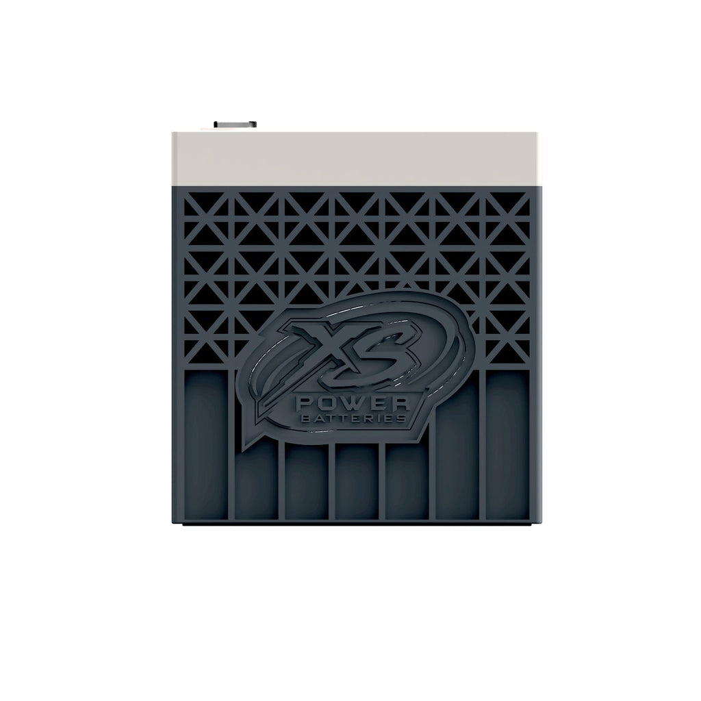 XS Power D1600 AGM racing battery terminal and side profile for race car electrical systems