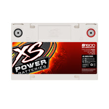 Side label view of XS Power S1600 lightweight 16V AGM Group 34 racing battery