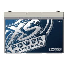 Front angle view of XS Power XP2500 12 volt AGM Group 27 secondary battery