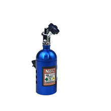 blue NOS nitrous bottle car air freshener clip on