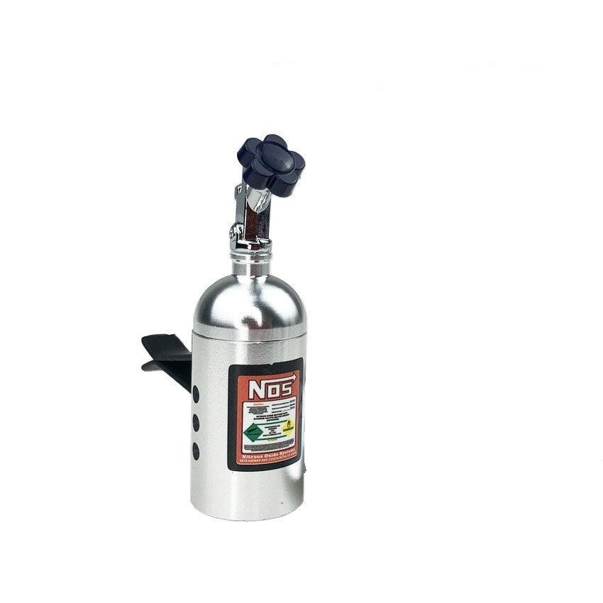 chrome NOS nitrous bottle style car air freshener clip on