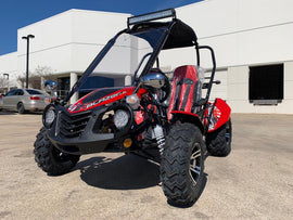 Trailmaster ULTRA BLAZER 200EX EFI Go Kart. Larger Tires, Custom Chrome Rims, Body Kit, Light Bar WindShield Fuel Injected - Lee Motorsports